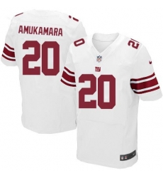 Nike New York Giants #20 Prince Amukamara White Men 27s Stitched NFL Elite Jersey Nike New York Giants #20 Prince Amukamara White Men 27s Stitched NFL Elite Jersey