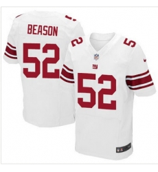 Nike New York Giants #52 Jon Beason White Mens Stitched NFL Elite Jersey Nike New York Giants #52 Jon Beason White Mens Stitched NFL Elite Jersey