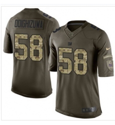 Nike New York Giants #58 Owa Odighizuwa Green Men 27s Stitched NFL Limited Salute to Service Jersey Nike New York Giants #58 Owa Odighizuwa Green Men 27s Stitched NFL Limited Salute to Service Jersey