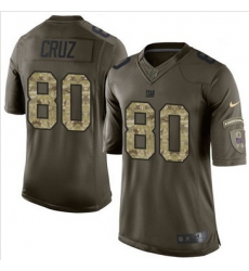 Nike New York Giants #80 Victor Cruz Green Men 27s Stitched NFL Limited Salute to Service Jersey Nike New York Giants #80 Victor Cruz Green Men 27s Stitched NFL Limited Salute to Service Jersey