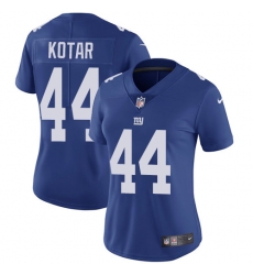 Nike Giants #44 Doug Kotar Royal Blue Team Color Womens Stitched NFL Vapor Untouchable Limited Jersey Nike Giants #44 Doug Kotar Royal Blue Team Color Womens Stitched NFL Vapor Untouchable Limited Jersey