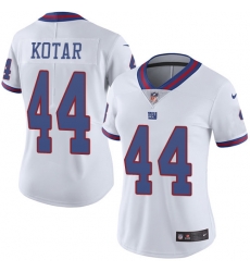 Nike Giants #44 Doug Kotar White Womens Stitched NFL Limited Rush Jersey Nike Giants #44 Doug Kotar White Womens Stitched NFL Limited Rush Jersey
