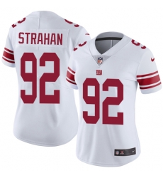 Nike Giants #92 Michael Strahan White Womens Stitched NFL Vapor Untouchable Limited Jersey Nike Giants #92 Michael Strahan White Womens Stitched NFL Vapor Untouchable Limited Jersey