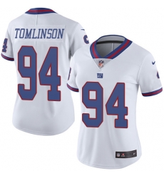 Nike Giants #94 Dalvin Tomlinson White Womens Stitched NFL Limited Rush Jersey Nike Giants #94 Dalvin Tomlinson White Womens Stitched NFL Limited Rush Jersey