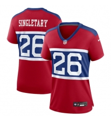 Women New York Giants 26 Devin Singletary Century Red Alternate Vapor Limited Stitched Football Jersey Women New York Giants 26 Devin Singletary Century Red Alternate Vapor Limited Stitched Football Jersey