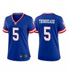 Women New York Giants 5 Kayvon Thibodeaux Royal Classic Retired Player Stitched Game Jersey Women New York Giants 5 Kayvon Thibodeaux Royal Classic Retired Player Stitched Game Jersey