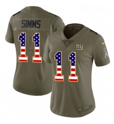 Womens Nike New York Giants 11 Phil Simms Limited OliveUSA Flag 2017 Salute to Service NFL Jersey Womens Nike New York Giants 11 Phil Simms Limited OliveUSA Flag 2017 Salute to Service NFL Jersey