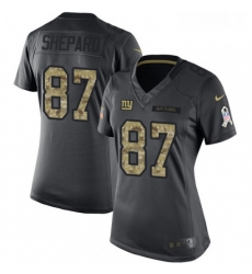 Womens Nike New York Giants 87 Sterling Shepard Limited Black 2016 Salute to Service NFL Jersey Womens Nike New York Giants 87 Sterling Shepard Limited Black 2016 Salute to Service NFL Jersey
