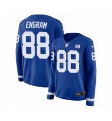 Womens Nike New York Giants 88 Evan Engram Limited Royal Blue Therma Long Sleeve NFL Jersey Womens Nike New York Giants 88 Evan Engram Limited Royal Blue Therma Long Sleeve NFL Jersey
