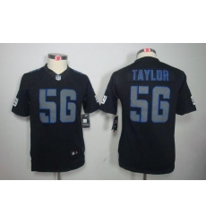 Nike Giants #56 Lawrence Taylor Black Impact Youth Stitched NFL Limited Jersey Nike Giants #56 Lawrence Taylor Black Impact Youth Stitched NFL Limited Jersey