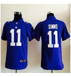 Youth New Giants #11 Phil Simms Royal Blue Team Color Stitched NFL Elite Jersey Youth New Giants #11 Phil Simms Royal Blue Team Color Stitched NFL Elite Jersey