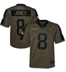 Youth New York Giants Daniel Jones Nike Olive 2021 Salute To Service Game Jersey Youth New York Giants Daniel Jones Nike Olive 2021 Salute To Service Game Jersey
