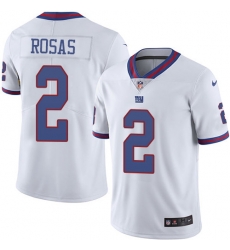 Youth Nike Giants 2 Aldrick Rosas White Stitched NFL Limited Rush Jersey Youth Nike Giants 2 Aldrick Rosas White Stitched NFL Limited Rush Jersey
