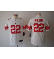 Youth Nike New York Giants 22 Wilson White Limited Jerseys Youth Nike New York Giants 22 Wilson White Limited Jerseys