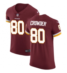 Men Nike Redskins #80 Jamison Crowder Burgundy Red Team Color Stitched NFL Vapor Untouchable Elite Jersey Men Nike Redskins #80 Jamison Crowder Burgundy Red Team Color Stitched NFL Vapor Untouchable Elite Jersey