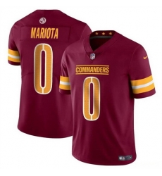 Men Washington Commanders 0 Marcus Mariota Burgundy Vapor Limited Stitched Football Jersey Men Washington Commanders 0 Marcus Mariota Burgundy Vapor Limited Stitched Football Jersey