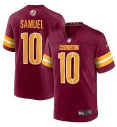 Men Washington Commanders 10 Curtis Samuel 2022 Burgundy Game Stitched Jersey Men Washington Commanders 10 Curtis Samuel 2022 Burgundy Game Stitched Jersey