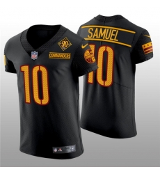 Men Washington Commanders 10 Curtis Samuel 90th Anniversary Black Elite Stitched Jersey Men Washington Commanders 10 Curtis Samuel 90th Anniversary Black Elite Stitched Jersey