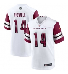 Men Washington Commanders 14 Sam Howell 2022 White Stitched Game Jersey Men Washington Commanders 14 Sam Howell 2022 White Stitched Game Jersey