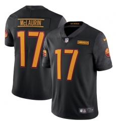 Men Washington Commanders 17 Terry McLaurin Black Vapor Limited Stitched Football Jersey Men Washington Commanders 17 Terry McLaurin Black Vapor Limited Stitched Football Jersey