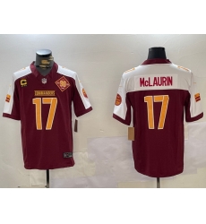 Men Washington Commanders 17 Terry McLaurin Red White 2023 F U S E With 4 Star C Patch 90th Anniversary Vapor Limited Stitched Football Jersey Men Washington Commanders 17 Terry McLaurin Red White 2023 F U S E With 4 Star C Patch 90th Anniversary Vapor Limited Stitched Football Jersey