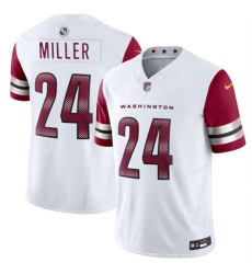 Men Washington Commanders 24 Von Miller White 2025 F U S E  Vapor Limited Stitched Football Jersey