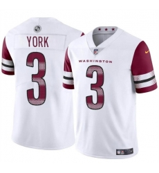 Men Washington Commanders 3 Cade York White 2024 Vapor Limited Stitched Football Jersey Men Washington Commanders 3 Cade York White 2024 Vapor Limited Stitched Football Jersey