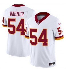 Men Washington Commanders 54 Bobby Wagner White 2025 F U S E  Throwback Vapor Limited Stitched Football Jersey