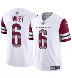 Men Washington Commanders 6 Michael Wiley White 2024 Vapor Limited Stitched Football Jersey Men Washington Commanders 6 Michael Wiley White 2024 Vapor Limited Stitched Football Jersey