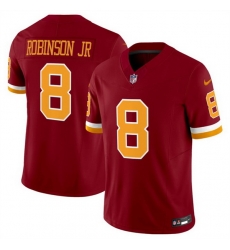 Men Washington Commanders 8 Brian Robinson Jr Burgundy 2025 F U S E Throwback Limited Stitched Football Jersey Men Washington Commanders 8 Brian Robinson Jr Burgundy 2025 F U S E Throwback Limited Stitched Football Jersey