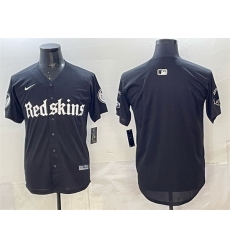 Men Washington Commanders Blank Black Gothic Capitol Shadows Edition Limited Stitched Baseball Jersey Men Washington Commanders Blank Black Gothic Capitol Shadows Edition Limited Stitched Baseball Jersey