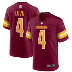 Men Washington Commanders Nike Frankie Luvu #4 Burgundy Red F U S E Stitched Jersey