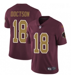 Mens Nike Washington Redskins 18 Josh Doctson Burgundy RedGold Number Alternate 80TH Anniversary Vapor Untouchable Limited Player NFL Jersey Mens Nike Washington Redskins 18 Josh Doctson Burgundy RedGold Number Alternate 80TH Anniversary Vapor Untouchable Limited Player NFL Jersey