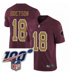 Mens Nike Washington Redskins 18 Josh Doctson Burgundy RedGold Number Alternate 80TH Anniversary Vapor Untouchable Limited Stitched 100th anniversary Neck Mens Nike Washington Redskins 18 Josh Doctson Burgundy RedGold Number Alternate 80TH Anniversary Vapor Untouchable Limited Stitched 100th anniversary Neck
