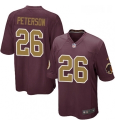 Mens Nike Washington Redskins 26 Adrian Peterson Game Burgundy Red Gold Number Alternate 80TH Anniversary NFL Jersey Mens Nike Washington Redskins 26 Adrian Peterson Game Burgundy Red Gold Number Alternate 80TH Anniversary NFL Jersey
