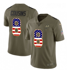 Mens Nike Washington Redskins 8 Kirk Cousins Limited OliveUSA Flag 2017 Salute to Service NFL Jersey Mens Nike Washington Redskins 8 Kirk Cousins Limited OliveUSA Flag 2017 Salute to Service NFL Jersey