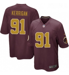 Mens Nike Washington Redskins 91 Ryan Kerrigan Game Burgundy RedGold Number Alternate 80TH Anniversary NFL Jersey Mens Nike Washington Redskins 91 Ryan Kerrigan Game Burgundy RedGold Number Alternate 80TH Anniversary NFL Jersey