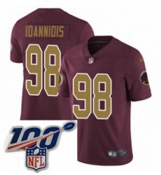 Mens Nike Washington Redskins 98 Matthew Ioannidis Burgundy RedGold Number Alternate 80TH Anniversary Vapor Untouchable Limited Stitched 100th anniversary Mens Nike Washington Redskins 98 Matthew Ioannidis Burgundy RedGold Number Alternate 80TH Anniversary Vapor Untouchable Limited Stitched 100th anniversary