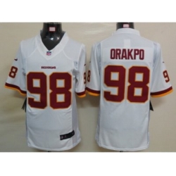 Nike NEW Washington Redskins #98 Brian Orakpo White Jerseys(Limited)