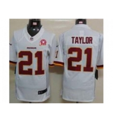 Nike NFL Washington Redskins #21 Fred Taylor white Jersey W 80TH Pa-tch(Limited) Nike NFL Washington Redskins #21 Fred Taylor white Jersey W 80TH Pa-tch(Limited)