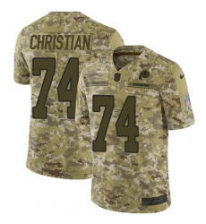 Nike Redskins #74 Geron Christian Camo Mens Stitched NFL Limited 2018 Salute To Service Jersey Nike Redskins #74 Geron Christian Camo Mens Stitched NFL Limited 2018 Salute To Service Jersey