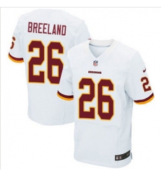 Nike Washington Redskins #26 Bashaud Breeland White Mens Stitched NFL Elite Jersey Nike Washington Redskins #26 Bashaud Breeland White Mens Stitched NFL Elite Jersey