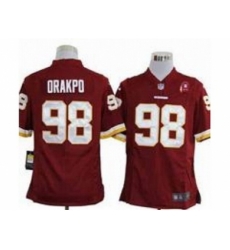 Nike Washington Redskins 98 Brian Orakpo Red Game 80TH Patch NFL Jersey Nike Washington Redskins 98 Brian Orakpo Red Game 80TH Patch NFL Jersey