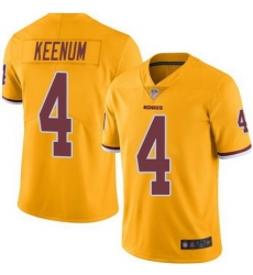 Redskins 4 Case Keenum Color Rush Gold Limited Jersey Redskins 4 Case Keenum Color Rush Gold Limited Jersey