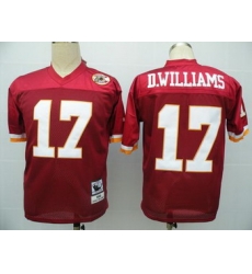 Washington Redskins 17 D.Williams Red Jerseys Throwback Washington Redskins 17 D.Williams Red Jerseys Throwback