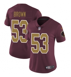 Nike Redskins #53 Zach Brown Burgundy Red Alternate Womens Stitched NFL Vapor Untouchable Limited Jersey Nike Redskins #53 Zach Brown Burgundy Red Alternate Womens Stitched NFL Vapor Untouchable Limited Jersey