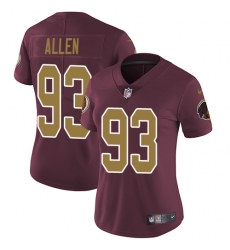 Nike Redskins #93 Jonathan Allen Burgundy Red Alternate Womens Stitched NFL Vapor Untouchable Limited Jersey Nike Redskins #93 Jonathan Allen Burgundy Red Alternate Womens Stitched NFL Vapor Untouchable Limited Jersey