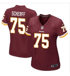 Women NEW Washington Redskins #75 Brandon Scherff Burgundy Red Team Color Stitched NFL Elite Jersey Women NEW Washington Redskins #75 Brandon Scherff Burgundy Red Team Color Stitched NFL Elite Jersey