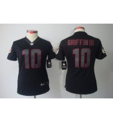 Women Nike Washington Redskins 10# Robert Griffin III Black Jerseys(Impact Limited) Women Nike Washington Redskins 10# Robert Griffin III Black Jerseys(Impact Limited)