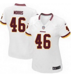 Women Nike Washington Redskins #46 Alfred Morris white jersey Women Nike Washington Redskins #46 Alfred Morris white jersey